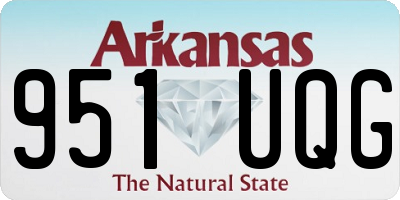 AR license plate 951UQG