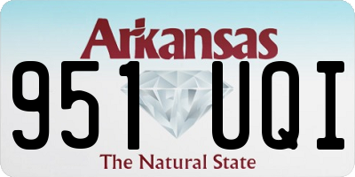 AR license plate 951UQI