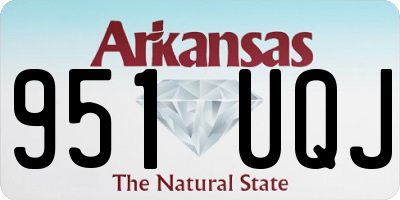 AR license plate 951UQJ