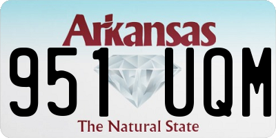 AR license plate 951UQM