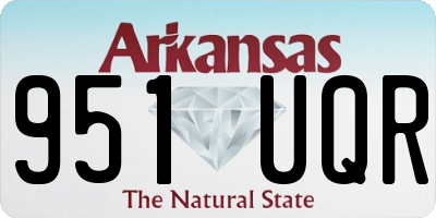 AR license plate 951UQR