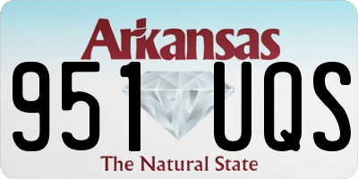 AR license plate 951UQS