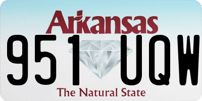 AR license plate 951UQW