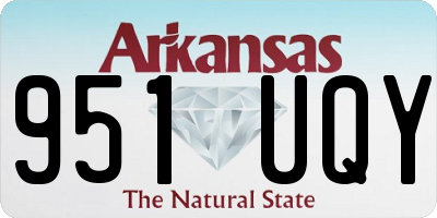 AR license plate 951UQY