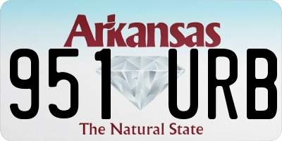 AR license plate 951URB