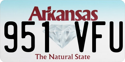 AR license plate 951VFU