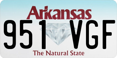 AR license plate 951VGF
