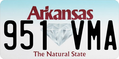 AR license plate 951VMA