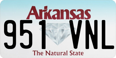 AR license plate 951VNL
