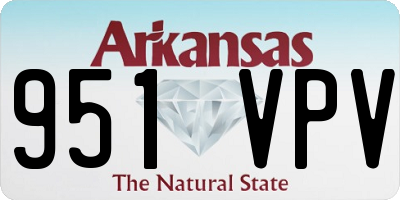 AR license plate 951VPV