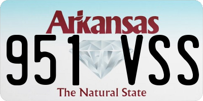 AR license plate 951VSS