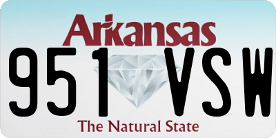 AR license plate 951VSW