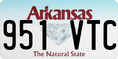 AR license plate 951VTC
