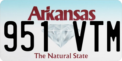 AR license plate 951VTM