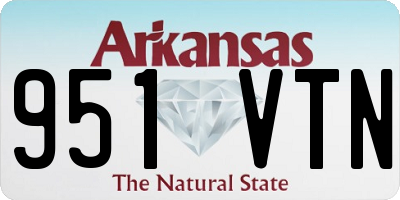 AR license plate 951VTN