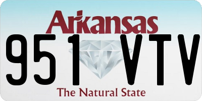 AR license plate 951VTV