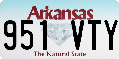 AR license plate 951VTY