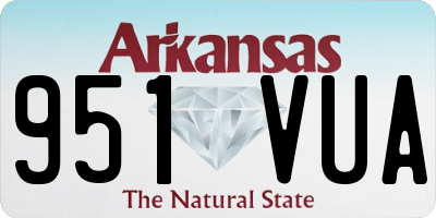 AR license plate 951VUA