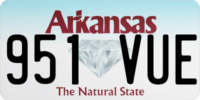 AR license plate 951VUE