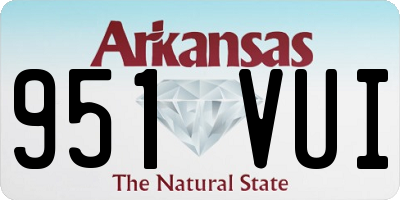 AR license plate 951VUI