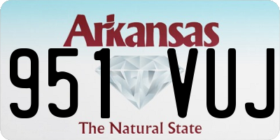 AR license plate 951VUJ