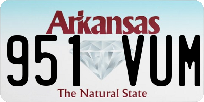 AR license plate 951VUM