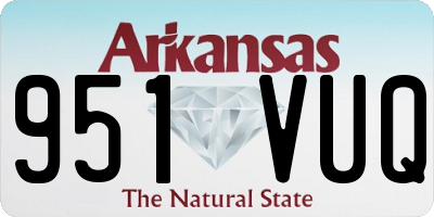 AR license plate 951VUQ