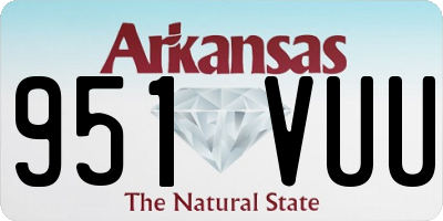 AR license plate 951VUU