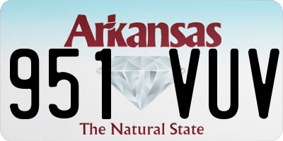 AR license plate 951VUV