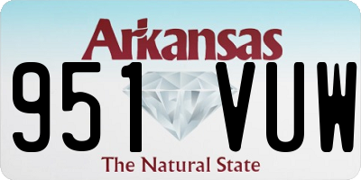 AR license plate 951VUW