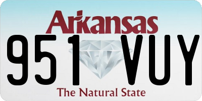 AR license plate 951VUY