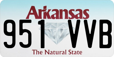 AR license plate 951VVB