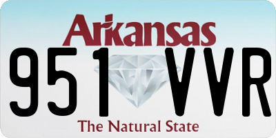 AR license plate 951VVR