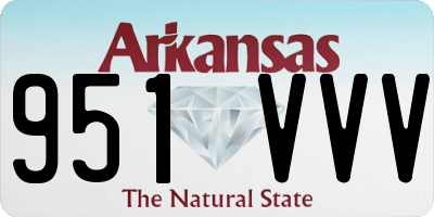 AR license plate 951VVV