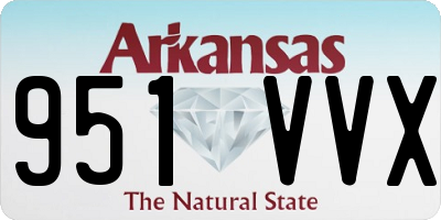 AR license plate 951VVX