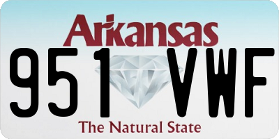 AR license plate 951VWF