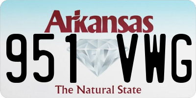 AR license plate 951VWG