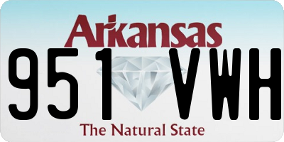 AR license plate 951VWH