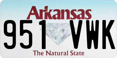 AR license plate 951VWK