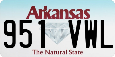 AR license plate 951VWL