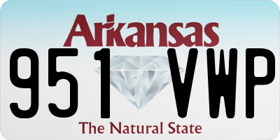 AR license plate 951VWP