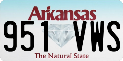 AR license plate 951VWS