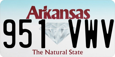 AR license plate 951VWV
