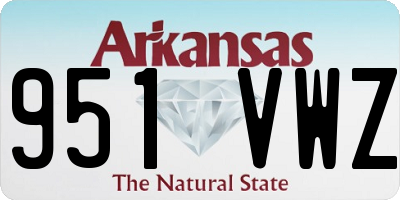 AR license plate 951VWZ