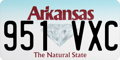 AR license plate 951VXC