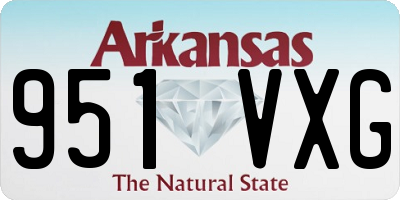 AR license plate 951VXG