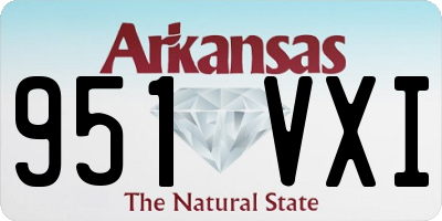 AR license plate 951VXI