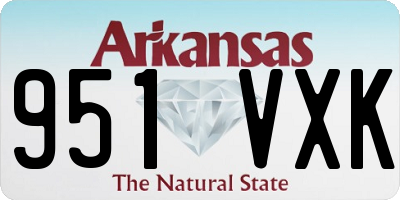 AR license plate 951VXK