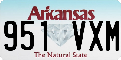 AR license plate 951VXM