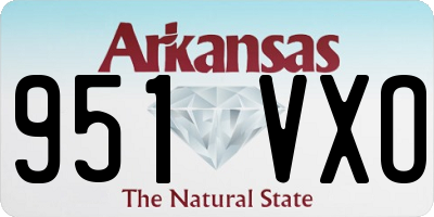 AR license plate 951VXO